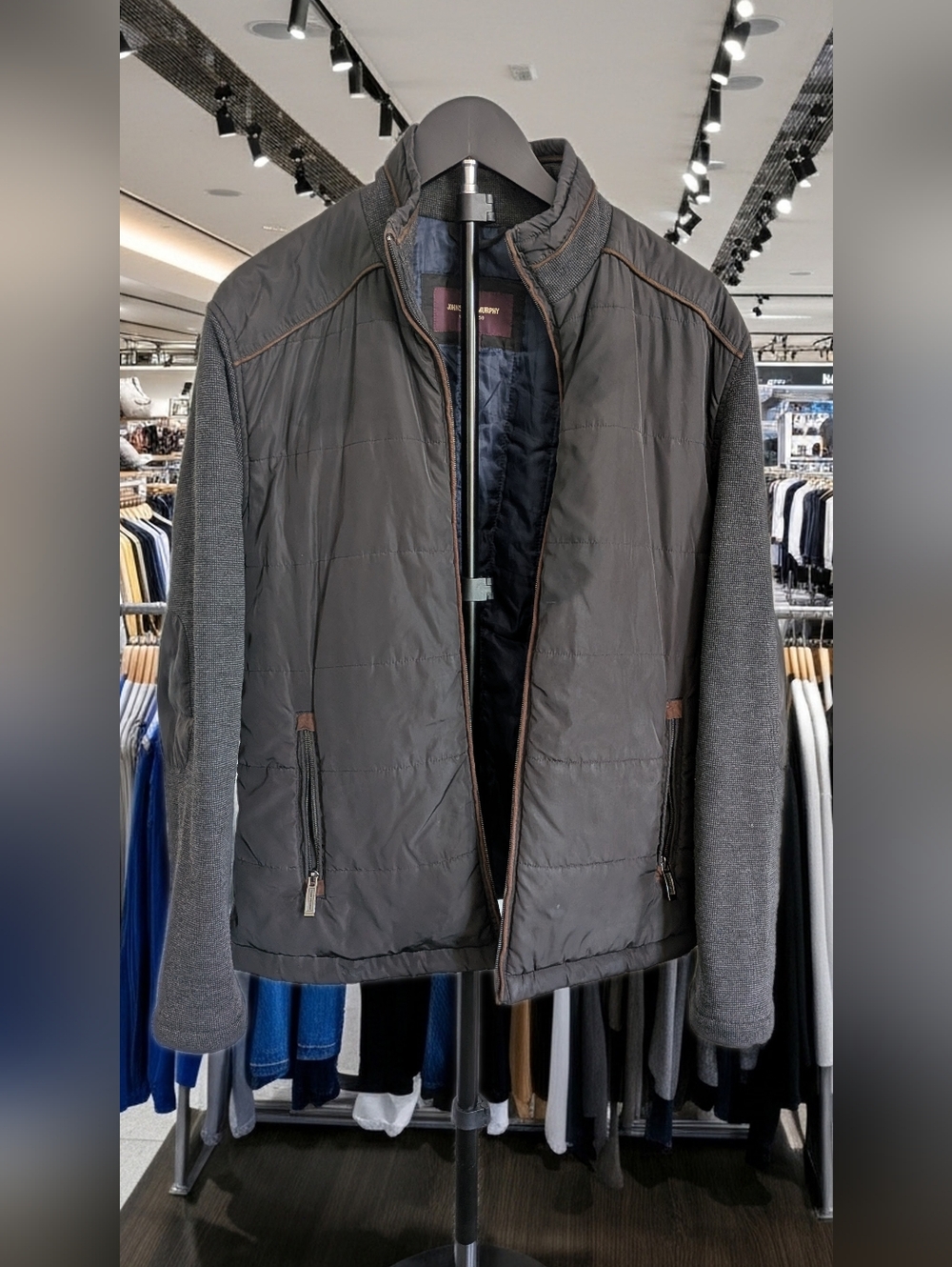 Johnston & Murphy Quilted Hybrid Jacket – Size M